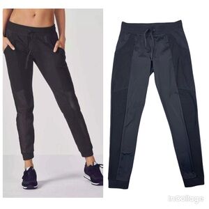 FABLETICS Black Joggers with Mesh side Panel Women's Size S